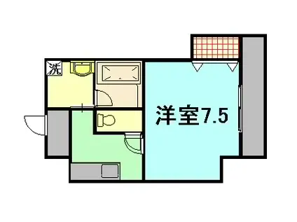 Tセリオ(1K/4階)の間取り写真