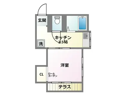プチメゾン日吉(1K/1階)の間取り写真