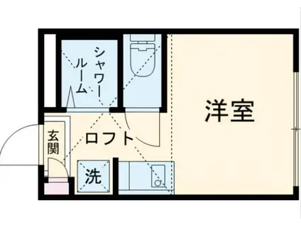 QUQURI KOENJI(ワンルーム/1階)の間取り写真