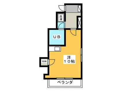 UCOURT金座町(ワンルーム/4階)の間取り写真