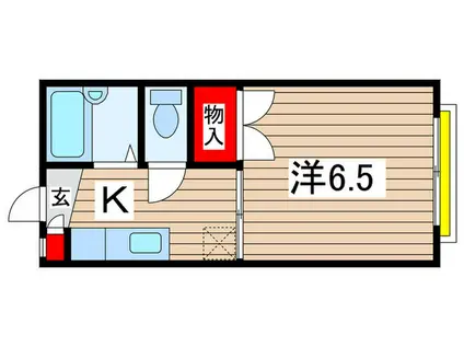 ラポン大巌寺(1K/1階)の間取り写真