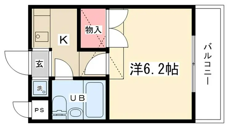 イーストフォート22 2階階 間取り