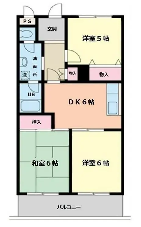 第五メゾン相葉コーポ 2階階 間取り