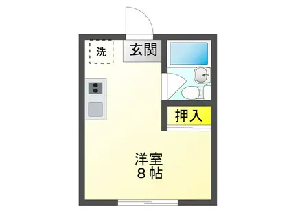 メゾン滝川(ワンルーム/2階)の間取り写真