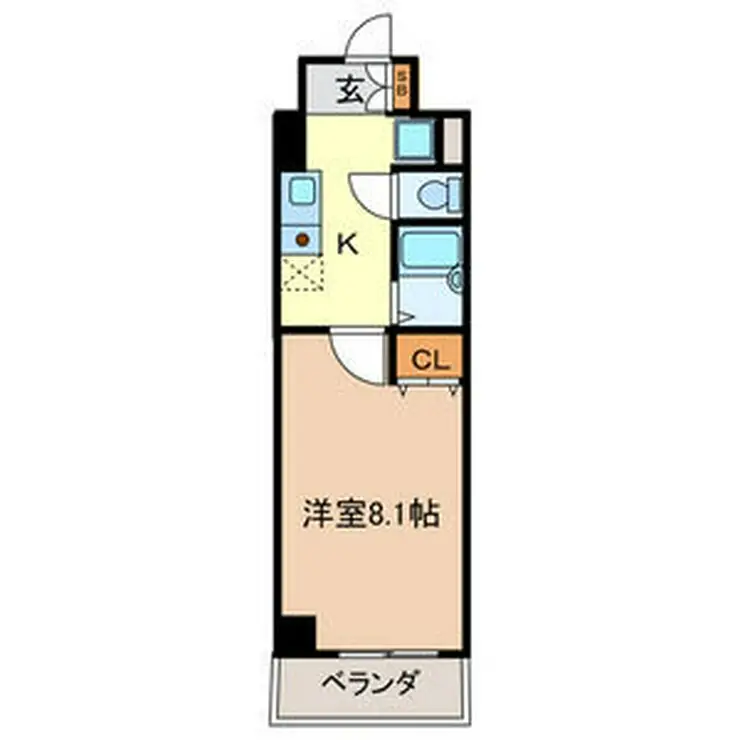 タック高砂 8階階 間取り