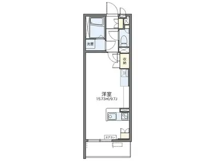 レオネクストADAMANTIII(ワンルーム/1階)の間取り写真