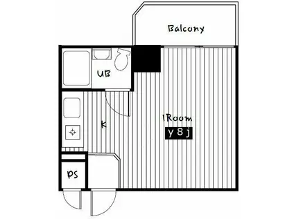 モンレーヴ調布(ワンルーム/5階)の間取り写真