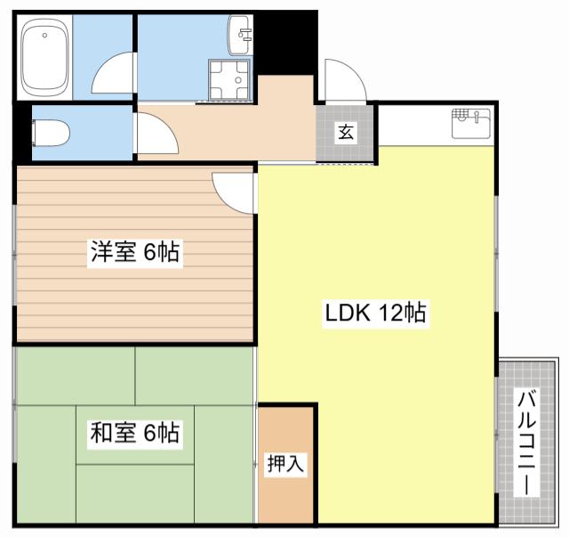 スリーS-ARK22(2LDK/3階)の間取り写真