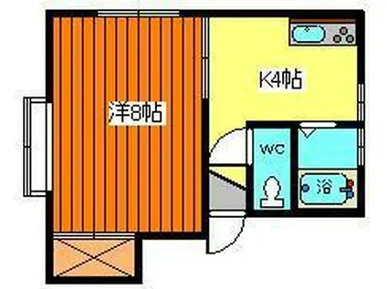 アーバンティ東通(1K/1階)の間取り写真