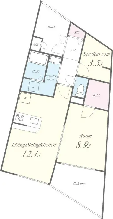 アルカンシエル 4階階 間取り