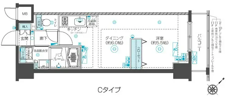 フェニックス新横濱クアトロ 2階階 間取り