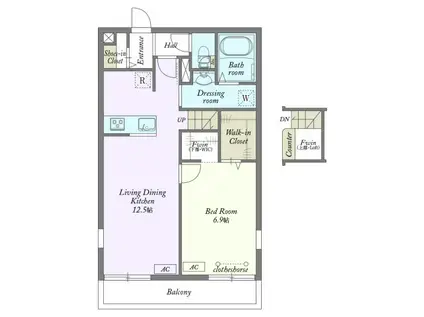 MY STYLE VINTAGE 下高井戸(1SLDK/3階)の間取り写真