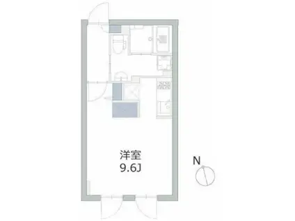 アレーロ大岡山(ワンルーム/2階)の間取り写真