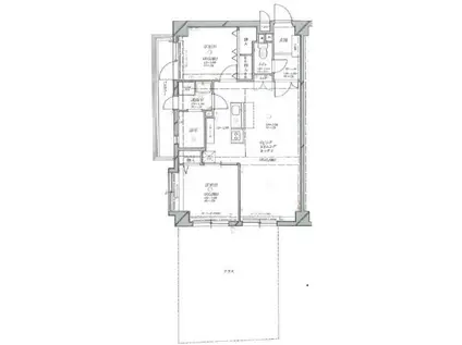 コスモ野間大池(2LDK/2階)の間取り写真
