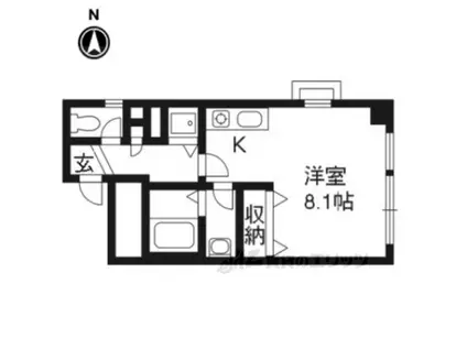 LAPRIMAVERA(ワンルーム/3階)の間取り写真