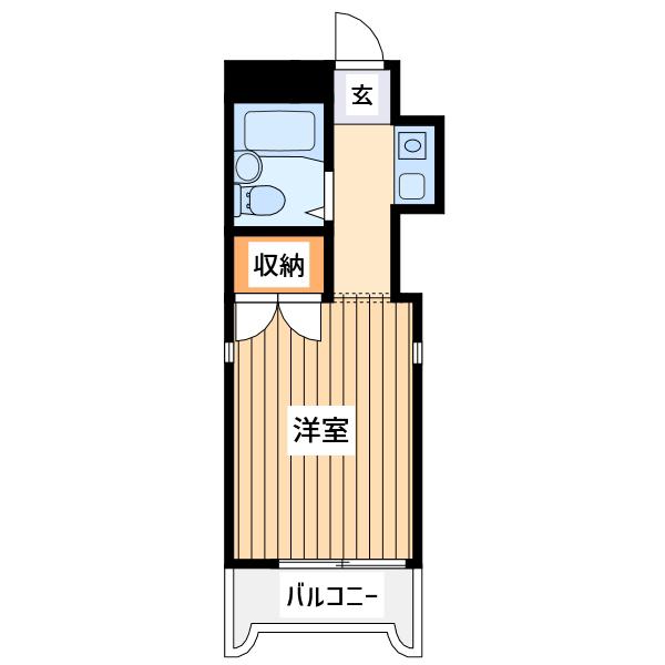 エクセレント21(ワンルーム/3階)の間取り写真