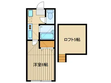 CHERGARDEN(1K/1階)の間取り写真