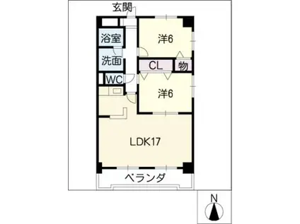 グランメゾン千種(2LDK/12階)の間取り写真