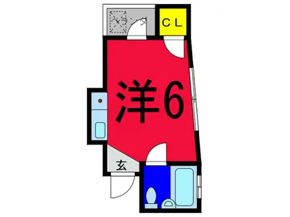 メゾンアライ中野(ワンルーム/2階)の間取り写真