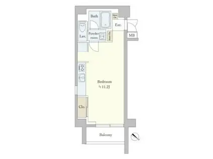 TALIESIN CY(ワンルーム/7階)の間取り写真