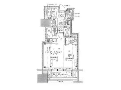 クラッシィハウス神田錦町(1LDK/4階)の間取り写真