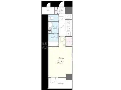 AVNIR HONGO(1K/3階)の間取り写真