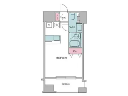 ピアネッタ汐留(ワンルーム/3階)の間取り写真