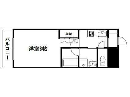 モコビル(1K/2階)の間取り写真