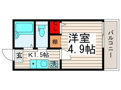 コンフォートレジデンス西新井(1K/1階)の間取り写真