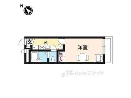 レオパレスサントネ(1K/1階)の間取り写真