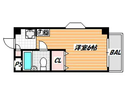 LANDY新浦安(ワンルーム/3階)の間取り写真