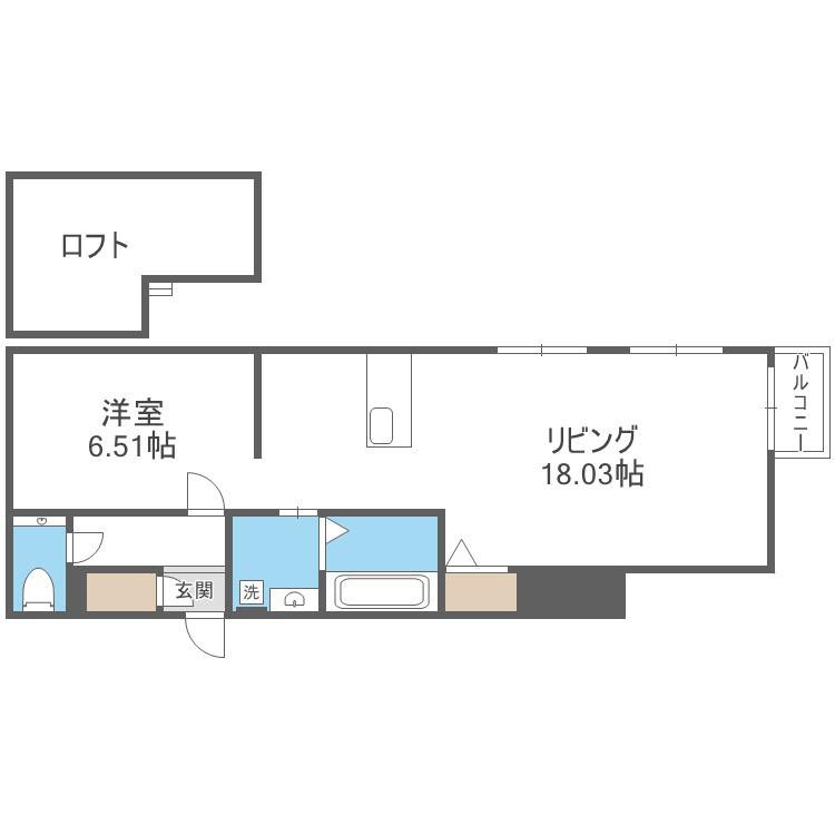 ピオネロ148(1SLDK/3階)の間取り写真