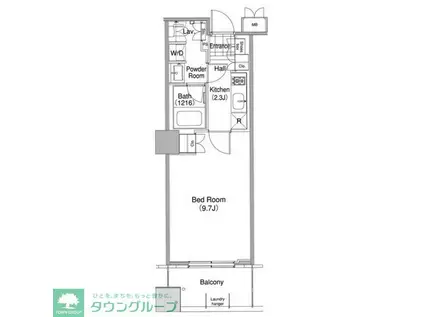 コンフォリア東池袋ウエスト(1K/6階)の間取り写真