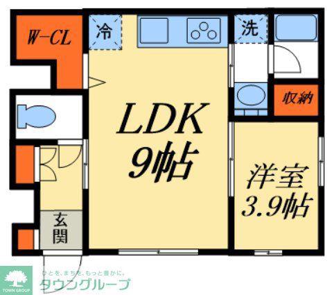 セジュールMT(1LDK/1階)の間取り写真