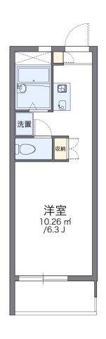 レオパレスグリーンハイツB(1K/2階)の間取り写真
