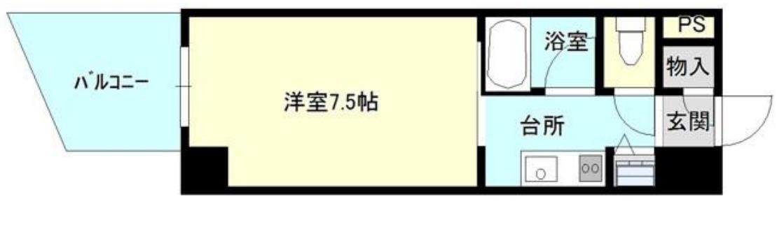 メゾンエルセラーン(1K/2階)の間取り写真