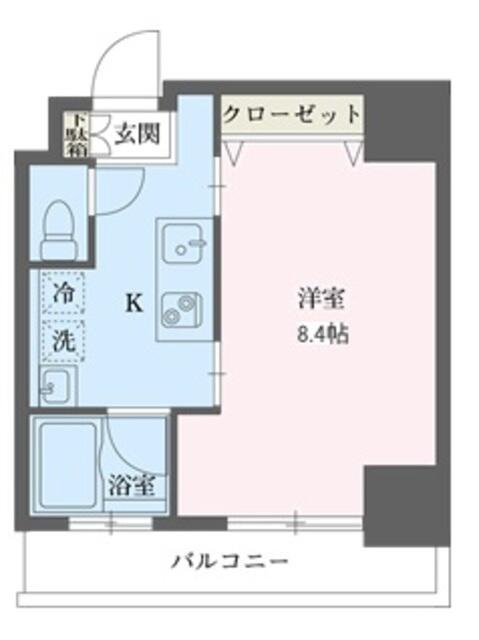 リーフコンフォート赤羽(1K/3階)の間取り写真