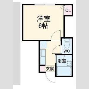 アーバン中央(1K/2階)の間取り写真