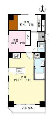イル・ソーレ(1LDK/2階)の間取り写真
