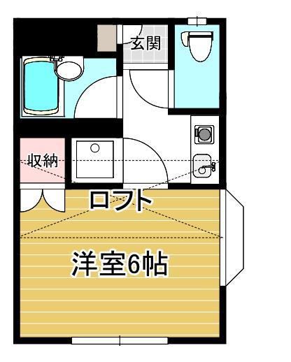 ドーム21マスダハイツ(1K/1階)の間取り写真