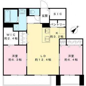 MAISON DE MARINE(2LDK/2階)の間取り写真