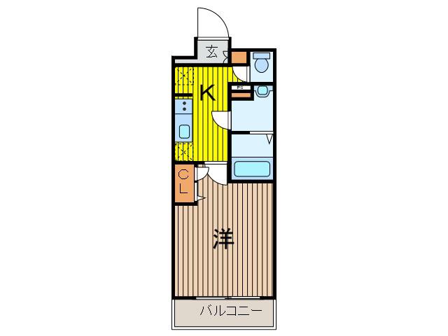 N-STAGE西川口(1K/3階)の間取り写真