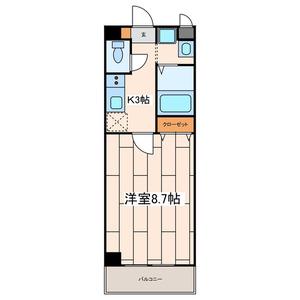 プレシアス(1K/3階)の間取り写真