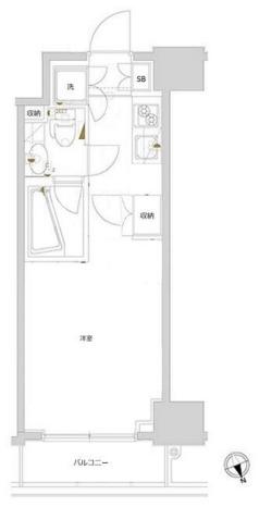 AXAS代々木アジールコート(1K/5階)の間取り写真