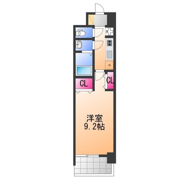 GLUCK MAISON S-SAKAI XVI(1K/5階)の間取り写真