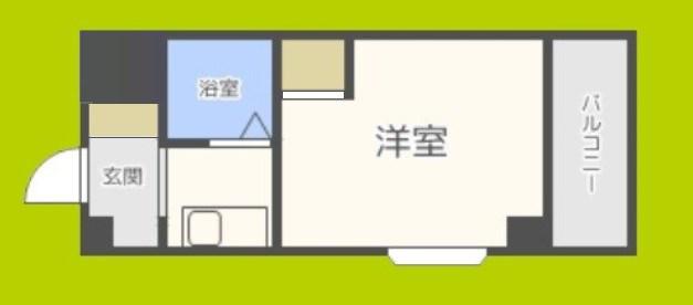 昭和グランドハイツ大淀(ワンルーム/3階)の間取り写真