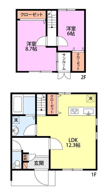 ODENSEII(2LDK/1階)の間取り写真
