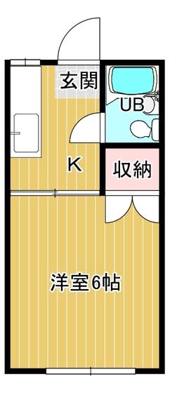 カーサグラティア(1K/1階)の間取り写真