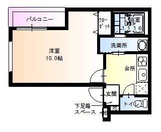 フジパレス豊里V番館(1K/3階)の間取り写真
