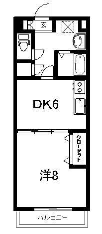 プルミエール(1DK/5階)の間取り写真